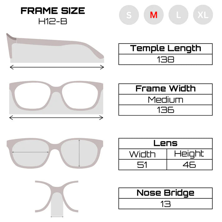 Tom Eye  Black Half White