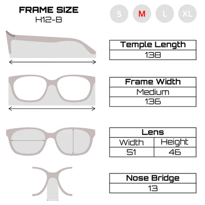 Tom Eye  Black Half White