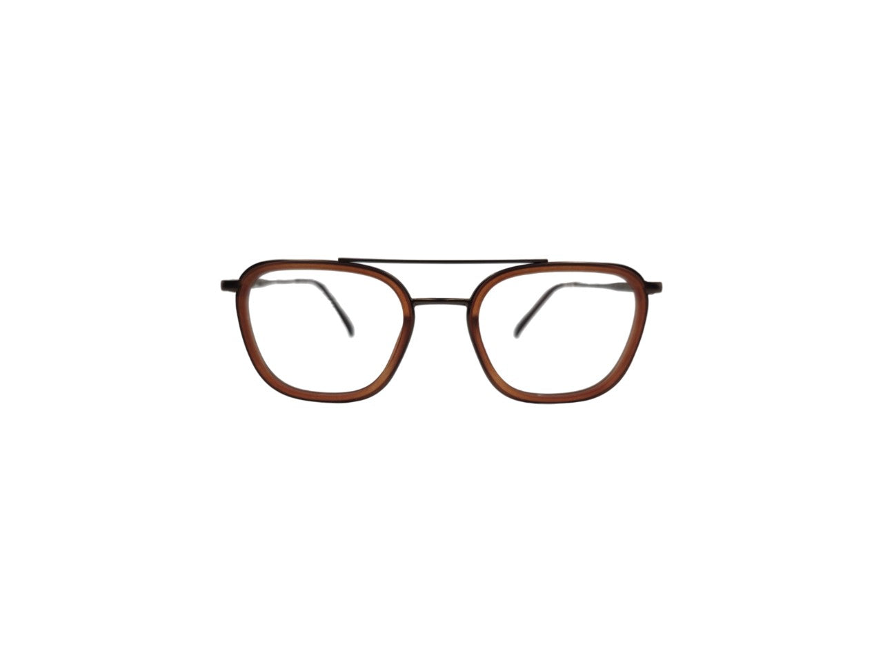 Tom Eye Metal Aviator Brown Eyeglasses