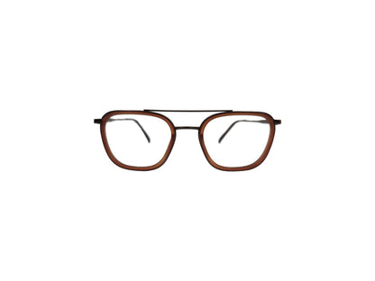 Tom Eye Metal Aviator Brown Eyeglasses