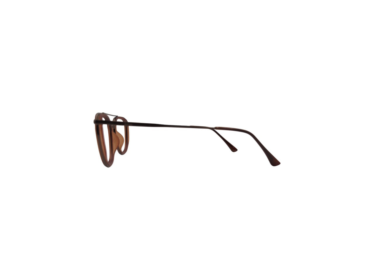 Tom Eye Metal Aviator Brown Eyeglasses