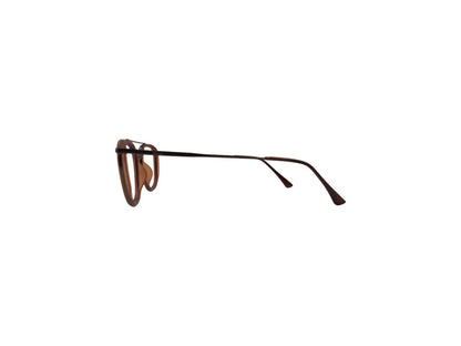 Tom Eye Metal Aviator Brown Eyeglasses