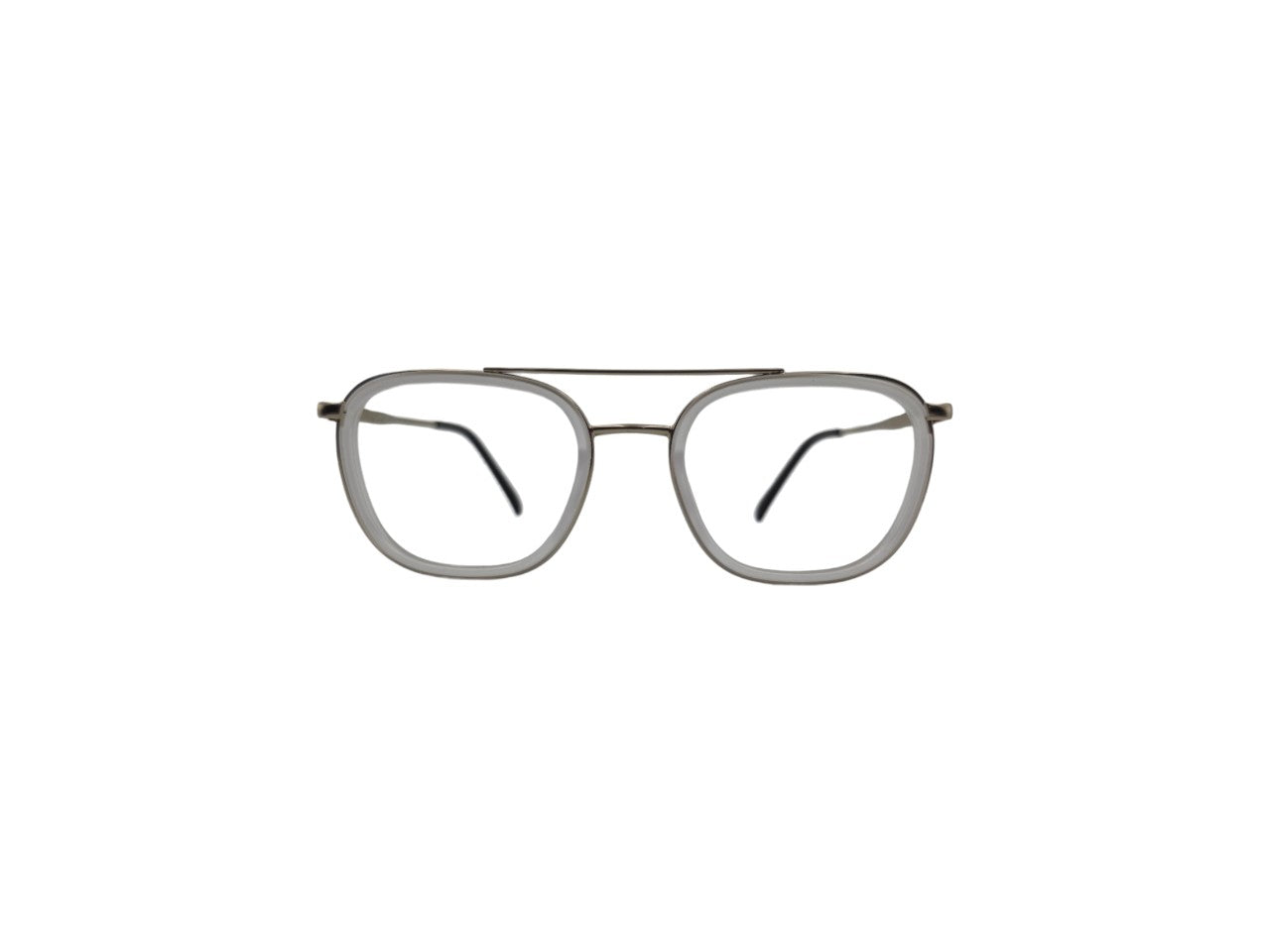 Tom Eye Metal Aviator Silver White Eyeglasses
