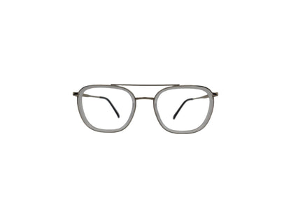 Tom Eye Metal Aviator Silver White Eyeglasses