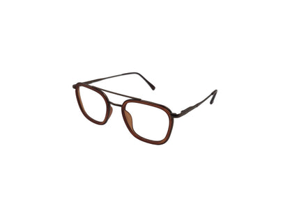 Tom Eye Metal Aviator Brown Eyeglasses