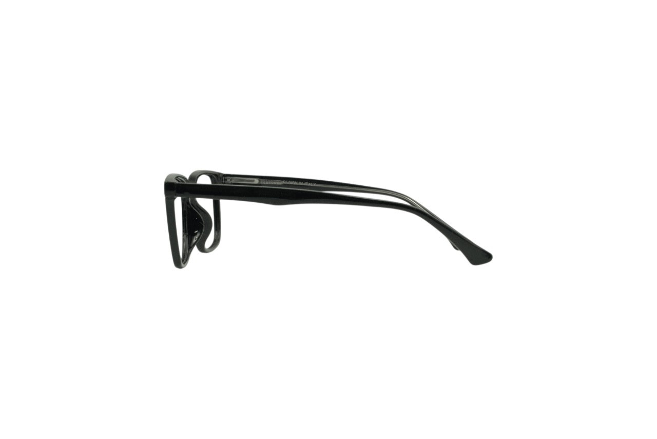 Tom Eye Rectangle Shine Black Eyeglasses
