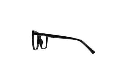 Tom Eye Side Metal Square Black Eyeglasses