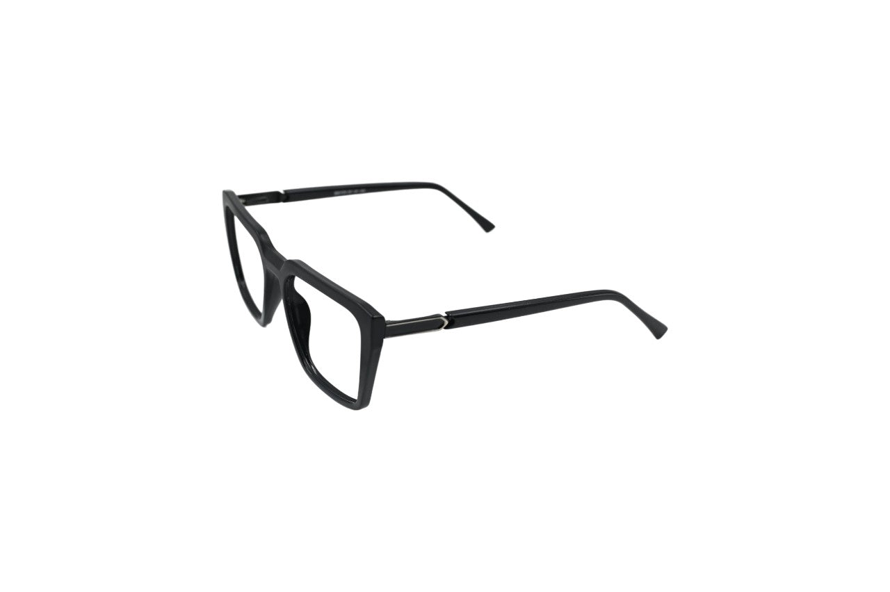 Tom Eye Side Metal Square Black Eyeglasses