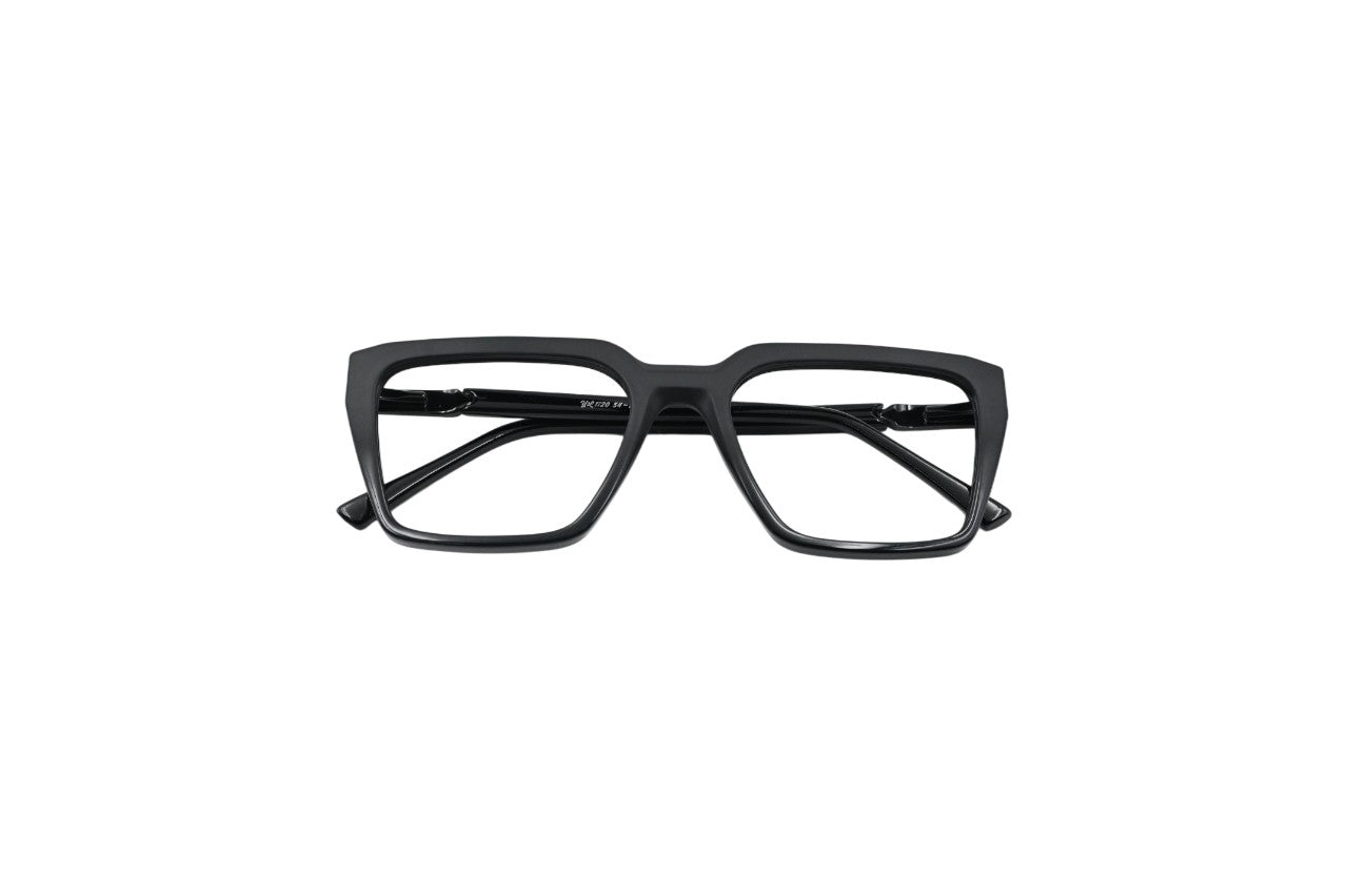 Tom Eye Side Metal Square Black Eyeglasses
