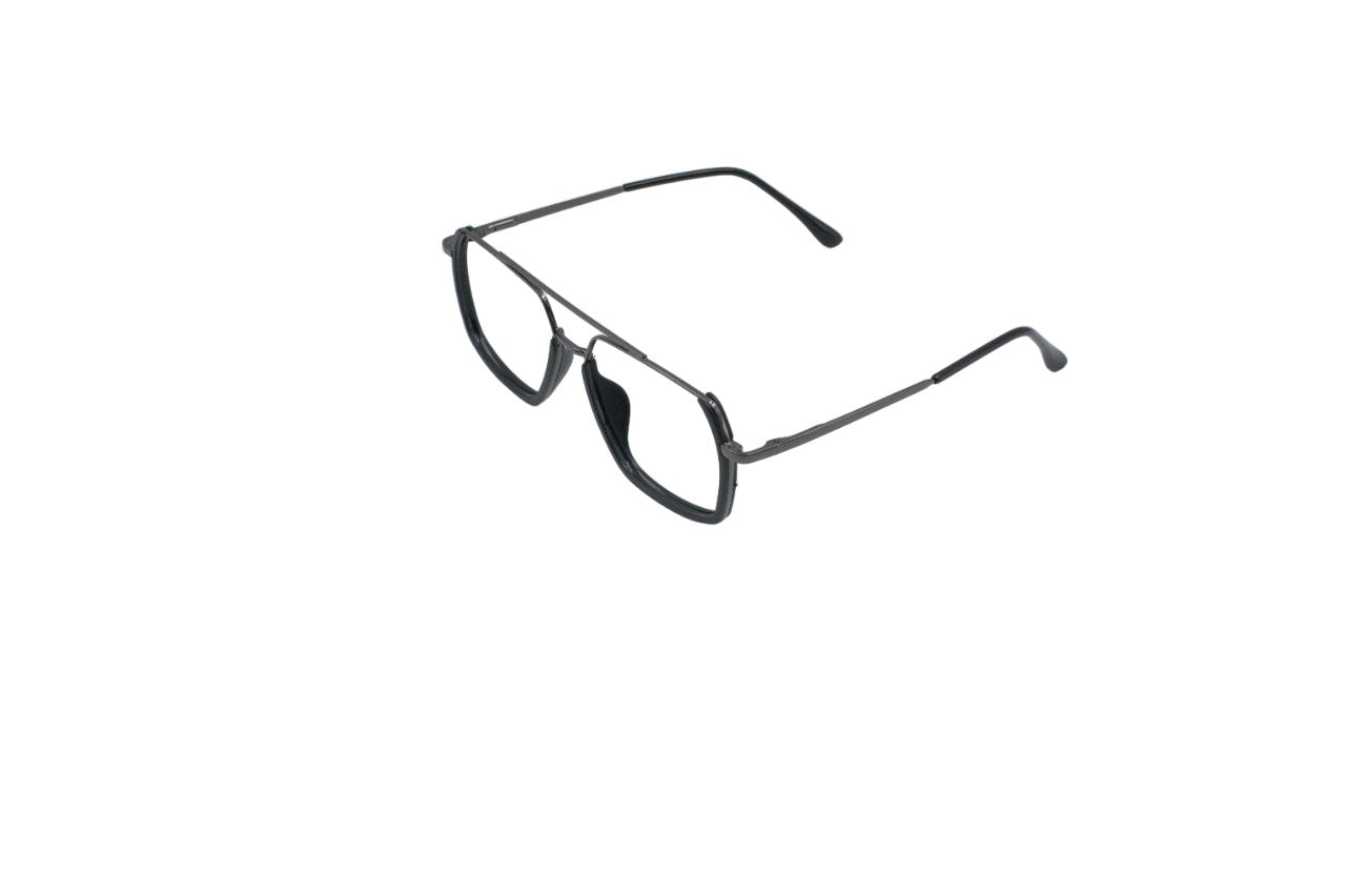 Tom Eye Metal Aviator Black Eyeglasses