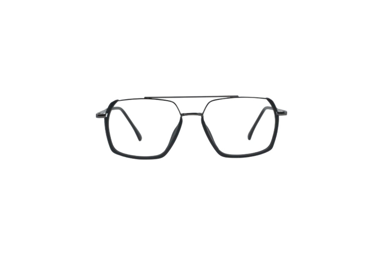 Tom Eye Metal Aviator Black Eyeglasses