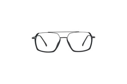 Tom Eye Metal Aviator Black Eyeglasses