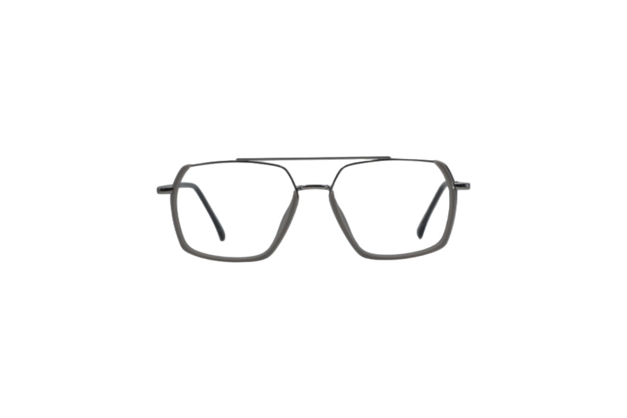 Tom Eye Metal Aviator Matte Grey Eyeglasses