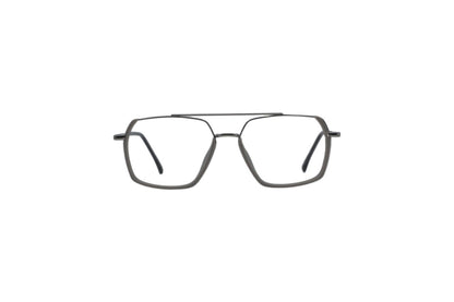 Tom Eye Metal Aviator Matte Grey Eyeglasses