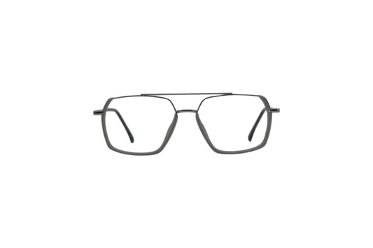Tom Eye Metal Aviator Matte Grey Eyeglasses
