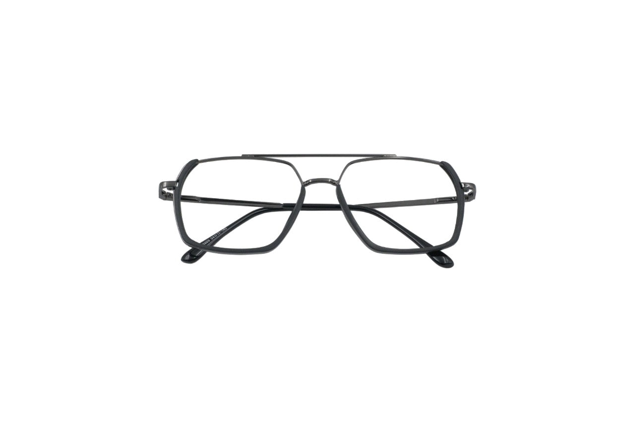 Tom Eye Metal Aviator Black Eyeglasses