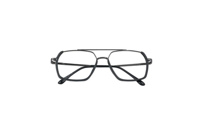 Tom Eye Metal Aviator Black Eyeglasses