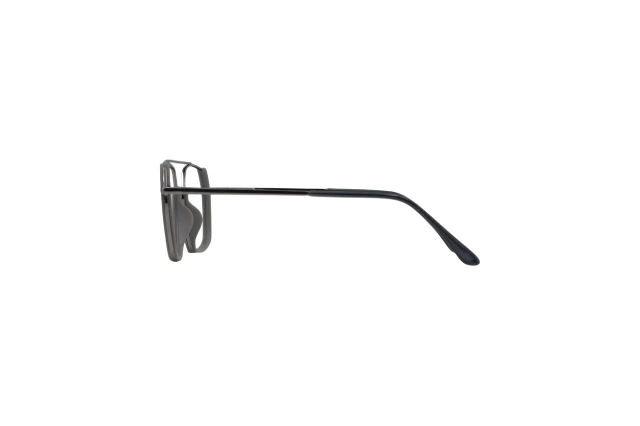 Tom Eye Metal Aviator Matte Grey Eyeglasses