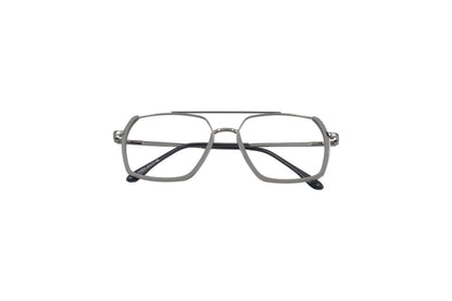 Tom Eye Metal Aviator Matte Grey Eyeglasses