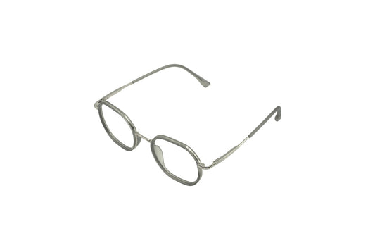 Tom Eye Metal Round Silver Grey Eyeglasses