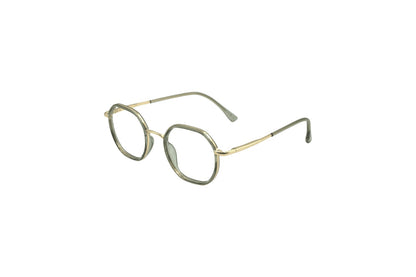 Tom Eye Metal Round Grey Gold Eyeglasses