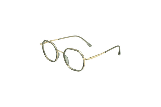 Tom Eye Metal Round Grey Gold Eyeglasses