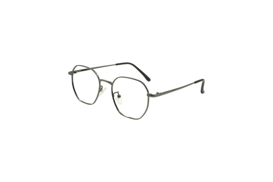 Tom Eye Metal Round Grey Eyeglasses