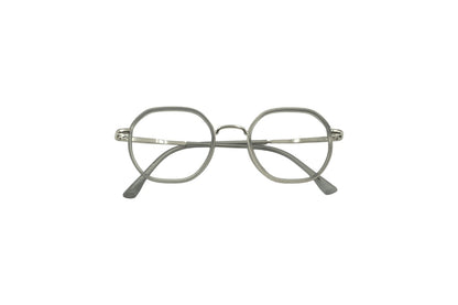 Tom Eye Metal Round Silver Grey Eyeglasses