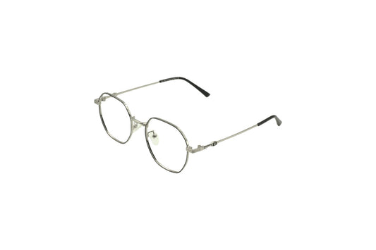 Tom Eye Metal Round Grey Eyeglasses