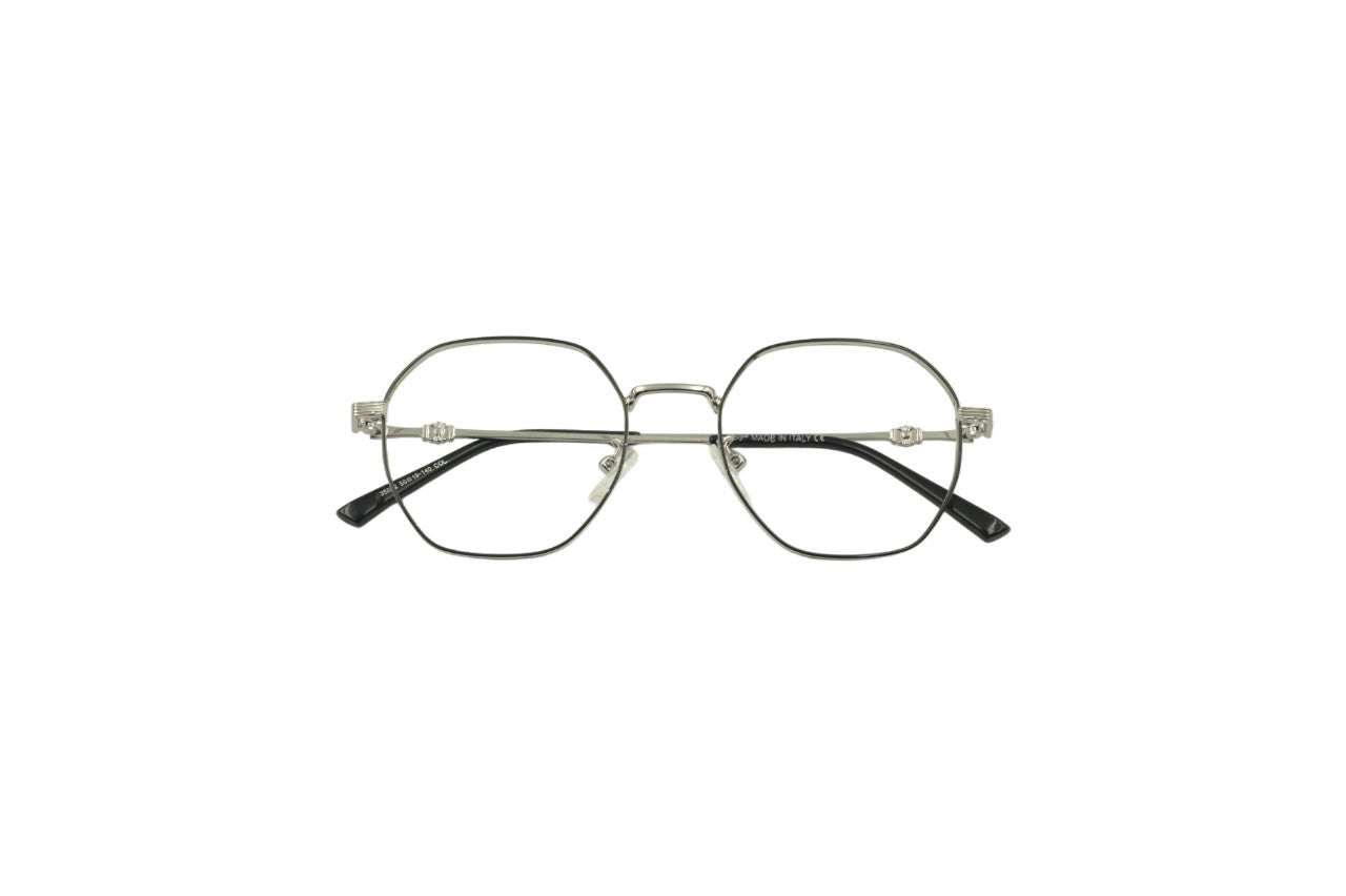Tom Eye Metal Round Grey Eyeglasses