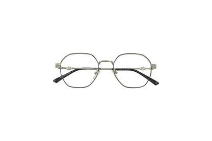 Tom Eye Metal Round Grey Eyeglasses