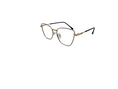 Tom Eye Metal Cat Eye Black Gold Color Eyeglasses