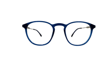Tom Eye Round Blue Eyeglasses