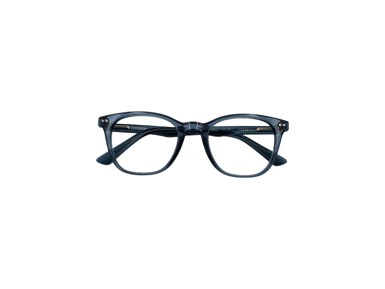 Tom Eye Square Glossy Blue Eyeglasses