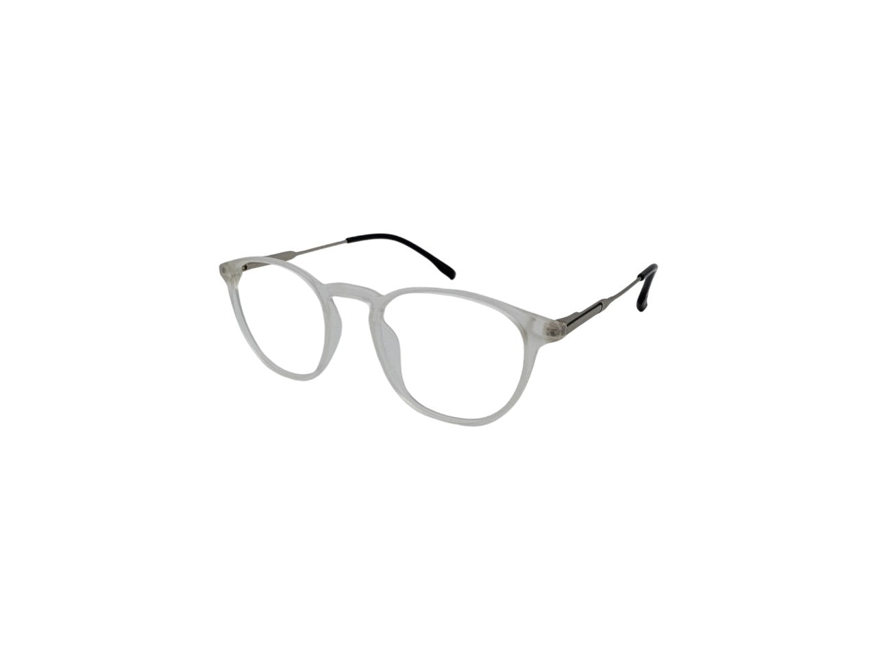 Tom Eye Round Matte White Eyeglasses