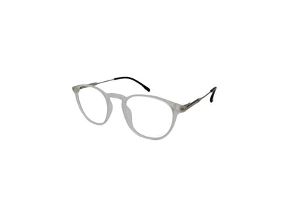 Tom Eye Round Matte White Eyeglasses