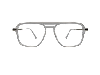 Tom Eye Side Metal Rectangle Eyeglasses White Colour