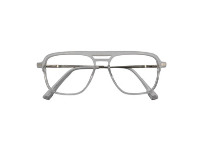 Tom Eye Side Metal Rectangle Eyeglasses White Colour