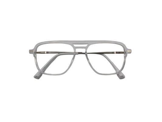 Tom Eye Side Metal Rectangle Eyeglasses White Colour