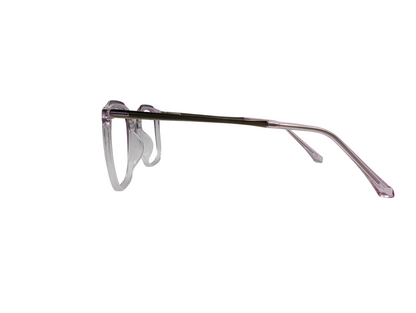 Tom Eye Side Metal Square Purple Color Eyeglasses
