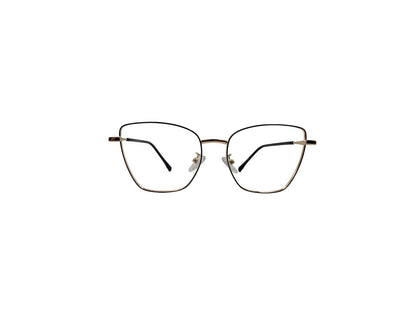 Tom Eye Metal Cat Eye Black Gold Color Eyeglasses