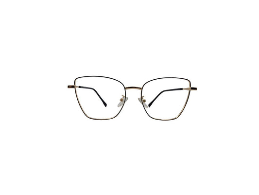 Tom Eye Metal Cat Eye Black Gold Color Eyeglasses